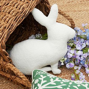 C&F Home White Bunny Easter Throw Pillow