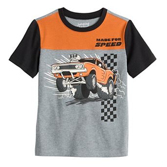Boys 4-12 Jumping Beans® Short Sleeve Colorblock Graphic T-Shirt