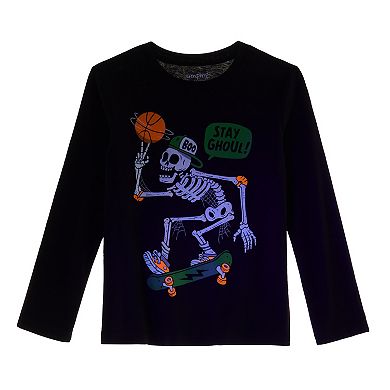 Boys 4-12 Jumping Beans® Long Sleeve Holiday Graphic Tee