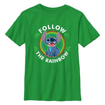 Disney's Lilo & Stitch Follow The Rainbow Boys 8-20 Graphic Tee