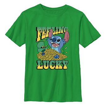 Disney's Lilo & Stitch Feeling Lucky Boys 8-20 Graphic Tee