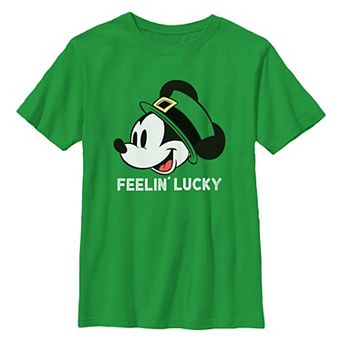 Disney's Mickey Mouse Feelin' Lucky Boys 8-20 Graphic Tee