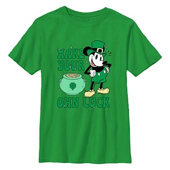 Disney's Mickey Mouse Make Your Own Luck Boys 8-20 Graphic Tee