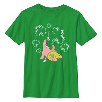 Boys 8-20 SpongeBob SquarePants Patrick Clover Bubbles Graphic Tee