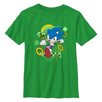 Boys 8-20 Sonic The Hedgehog Running Rings Graphic Tee