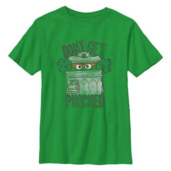Boys 8-20 Sesame Street Oscar Don't Get Pinched Graphic Tee