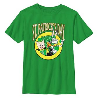 Boys 8-20 Looney Tunes St. Patrick's Day Buddies Graphic Tee