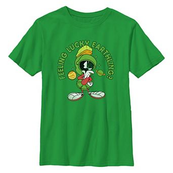 Boys 8-20 Looney Tunes Marvin Feeling Lucky Earthlings? Graphic Tee