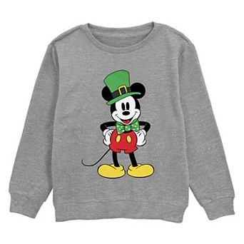Disney's Mickey Mouse Wearing St. Patrick's Day Outfit Boys 8-20 Graphic Fleece