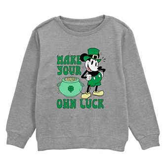 Disney's Mickey Mouse Make Your Own Luck Boys 8-20 Graphic Fleece