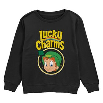 Boys 8-20 Lucky Charms Leprechaun Stamp Graphic Fleece