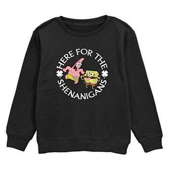 Boys 8-20 SpongeBob SquarePants Here For The Shenanigans Graphic Fleece