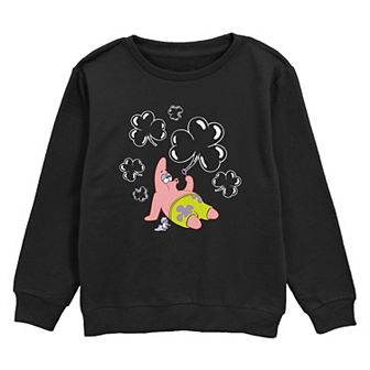 Boys 8-20 SpongeBob SquarePants Patrick Clover Bubbles Graphic Fleece