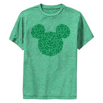 Disney's Mickey Mouse Clover Print Head Boys 8-20 Graphic Performance Tee