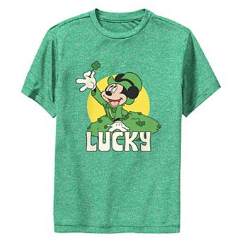 Disney's Mickey Mouse Lucky Boys 8-20 Graphic Performance Tee