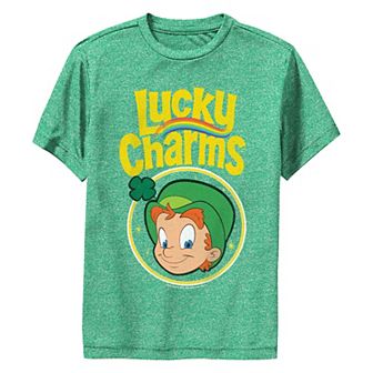 Boys 8-20 Lucky Charms Leprechaun Stamp Graphic Performance Tee