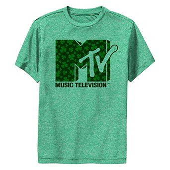 Boys 8-20 MTV Clover Print Logo Graphic Performance Tee