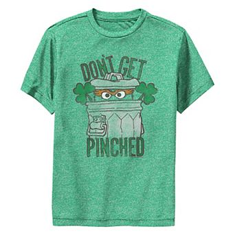 Boys 8-20 Sesame Street Oscar Don't Get Pinched Graphic Performance Tee
