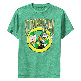 Boys 8-20 Looney Tunes St. Patrick's Day Buddies Graphic Performance Tee