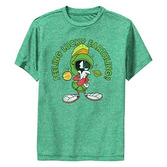 Boys 8-20 Looney Tunes Marvin Feeling Lucky Earthlings? Graphic Performance Tee