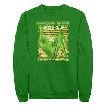 Men's It's Always Sunny In Philadelphia Green Man Charlie Kelly Graphic Fleece