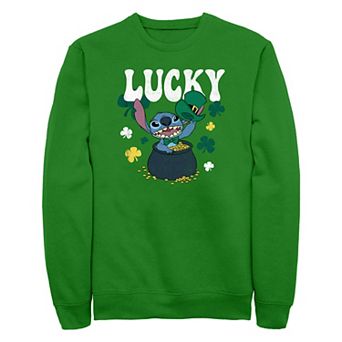 Disney's Lilo & Stitch Lucky Pot Of Gold Men's Graphic Fleece