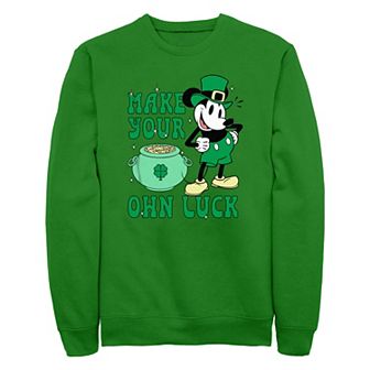 Disney's Mickey Mouse Make Your Own Luck Men's Graphic Fleece
