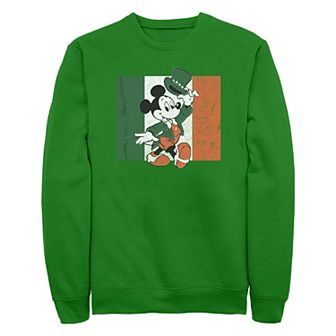 Disney's Mickey Mouse Irish Flag Men's Graphic Fleece