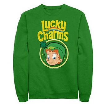 Men's Lucky Charms Leprechaun Stamp Graphic Fleece