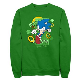 Men's Sonic The Hedgehog Running Rings Graphic Fleece