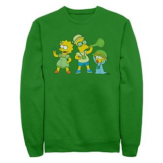 Men's The Simpsons Saint Patrick's Day Party Graphic Fleece