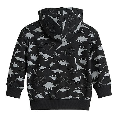 Baby & Toddler Boy Jumping Beans® Fleece Print Full Zip Hoodie