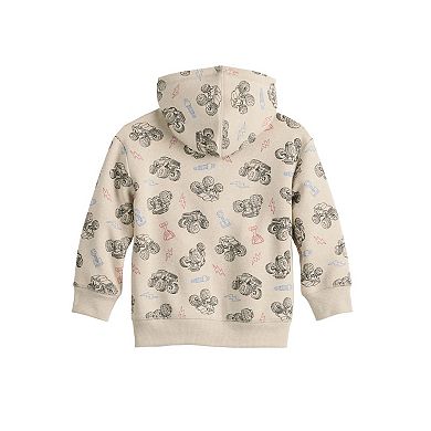 Baby & Toddler Boy Jumping Beans® Fleece Print Full Zip Hoodie