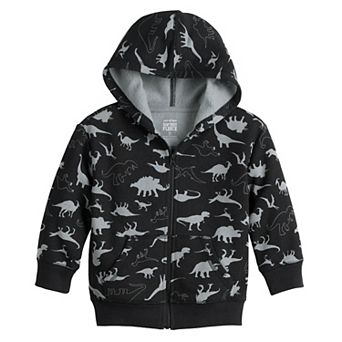 Baby & Toddler Boy Jumping Beans® Fleece Print Full Zip Hoodie