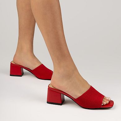 Journee Collection Shilin Women's Slip On Dress Sandals