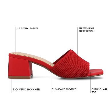Journee Collection Shilin Women's Slip On Dress Sandals