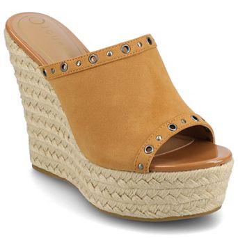 Journee Yari Women's Platform Espadrille Wedge Sandals