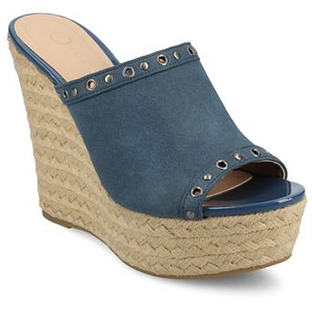 Journee Yari Women's Platform Espadrille Wedge Sandals