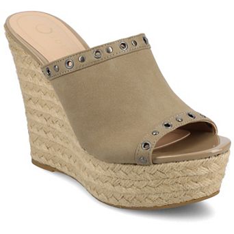 Journee Yari Women's Platform Espadrille Wedge Sandals