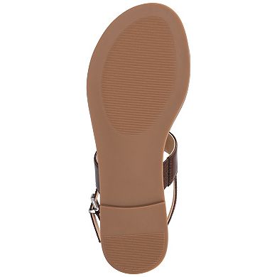Journee Gerra T-Strap Toe Ring Women's Flat Sandals