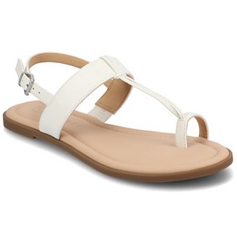 Journee Gerra T-Strap Toe Ring Women's Flat Sandals