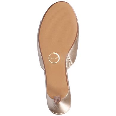 Journee Collection Jeylah Single Band Kitten Heel Women's Dress Sandals