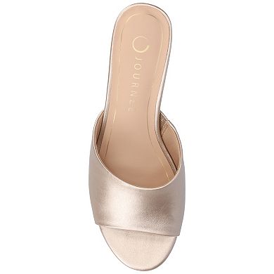 Journee Collection Jeylah Single Band Kitten Heel Women's Dress Sandals