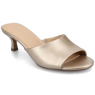 Journee Jeylah Single Band Kitten Heel Women's Dress Sandals