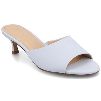 Journee Jeylah Single Band Kitten Heel Women's Dress Sandals