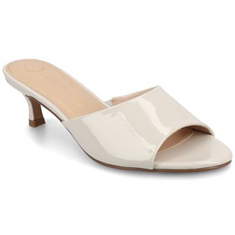 Journee Jeylah Single Band Kitten Heel Women's Dress Sandals