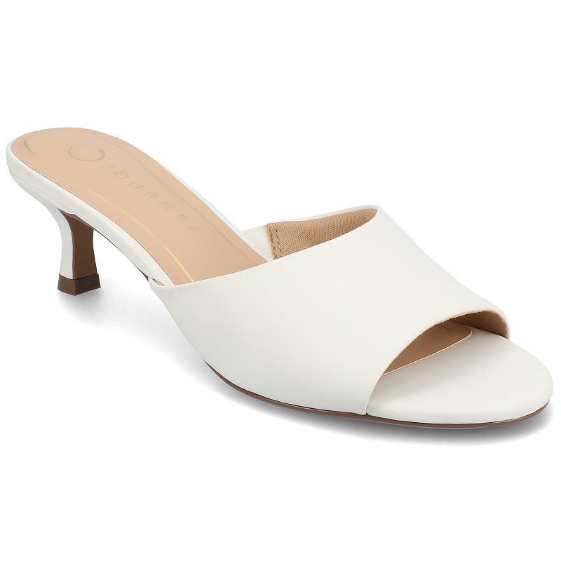 Journee Jeylah Single Band Kitten Heel Women's Dress Sandals,