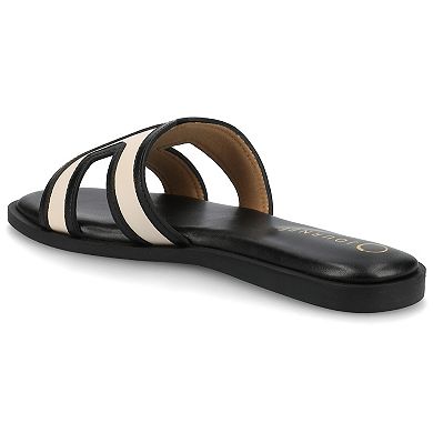 Journee Primah H Band Slip-On Women's Flat Sandals