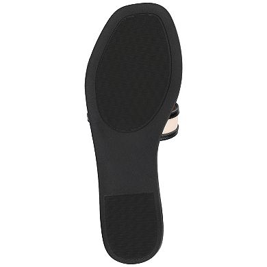 Journee Primah H Band Slip-On Women's Flat Sandals
