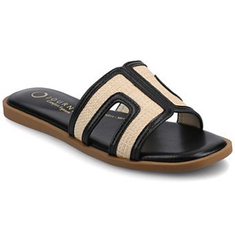 Journee Primah H Band Slip-On Women's Flat Sandals